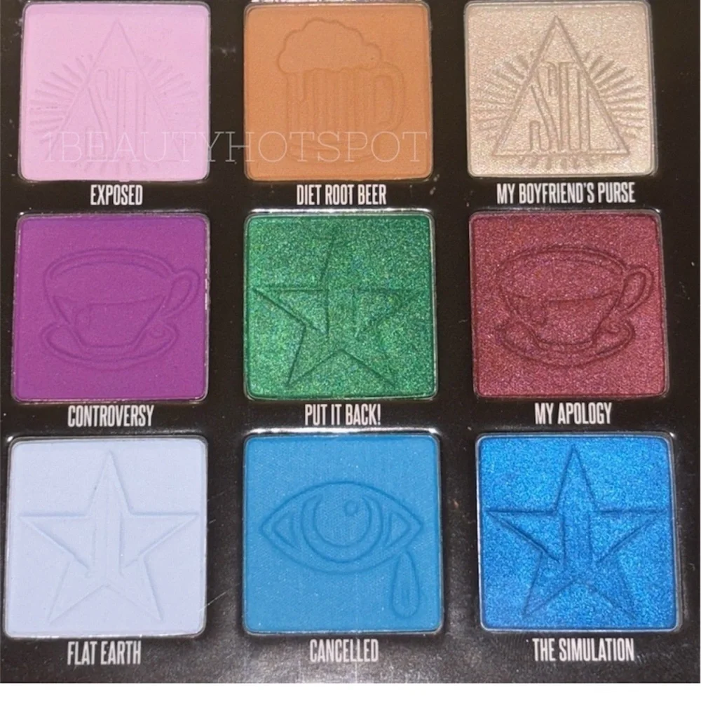 BUY 1 GET 1 FREE - Jeffree Star Mini Controversy Green Star Eyeshadow Palette